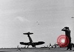 Image of F4U Corsair noses over on landing Pacific Theater, 1943, second 46 stock footage video 65675040837