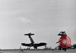Image of F4U Corsair noses over on landing Pacific Theater, 1943, second 51 stock footage video 65675040837