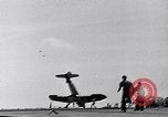 Image of F4U Corsair noses over on landing Pacific Theater, 1943, second 57 stock footage video 65675040837