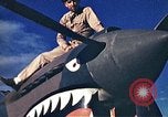 Standbild US Army fliers Blick auf verschiedene Flugzeuge am Flugplatz Kumming China, 1942, aus Sekunde 11 historischem Filmmaterial Videoclip 65675040867