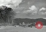 Immagine di Stati Uniti F4U Corsair aeromobile Vella Lavella campo seconda guerra mondiale Nuova Georgia Isole Salomone, 1943, secondo 25 filmato di repertorio 65675040873