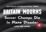 Image La catastrophe aérienne de Munich écrasement du vol 609 Munich Allemagne, 1958, de la seconde 19 séquences d'archives historiques vidéo 65675040875