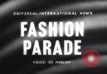 Image of Fashion parade Rome Italy, 1958, second 1 stock footage video 65675040886