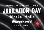 Image of Alaska approved for statehood Anchorage Alaska USA, 1958, second 3 stock footage video 65675040888