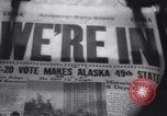 Image of Alaska approved for statehood Anchorage Alaska USA, 1958, second 12 stock footage video 65675040888