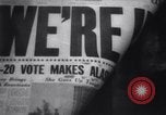 Image of Alaska approved for statehood Anchorage Alaska USA, 1958, second 14 stock footage video 65675040888