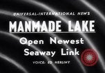 Image Saint Lawrence Seaway terminé New York United States USA, 1958, de la seconde 4 séquences d'archives historiques vidéo 65675040889