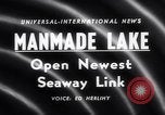 Image Saint Lawrence Seaway terminé New York United States USA, 1958, de la seconde 5 séquences d'archives historiques vidéo 65675040889