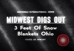Image of snow Cleveland Ohio USA, 1962, second 1 stock footage video 65675040902