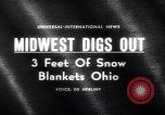 Image of snow Cleveland Ohio USA, 1962, second 3 stock footage video 65675040902