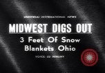 Image of snow Cleveland Ohio USA, 1962, second 4 stock footage video 65675040902