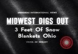 Image of snow Cleveland Ohio USA, 1962, second 5 stock footage video 65675040902