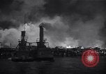 Standbild wütende Feuer Weehawken New Jersey USA, 1947, aus Sekunde 10 historischem Filmmaterial Videoclip 65675040918