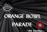 Standbild Orange Bowl Parade Miami Florida USA, 1947, aus Sekunde 1 historischem Filmmaterial Videoclip 65675040922