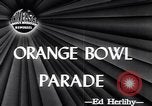 Standbild Orange Bowl Parade Miami Florida USA, 1947, aus Sekunde 3 historischem Filmmaterial Videoclip 65675040922