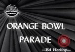 Standbild Orange Bowl Parade Miami Florida USA, 1947, aus Sekunde 4 historischem Filmmaterial Videoclip 65675040922