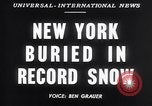 Immagine di Blizzard di 1947 New York City USA, 1947, secondo 3 filmato di repertorio 65675040929
