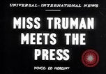 Standbild Margaret Truman Washington DC USA, 1947, aus Sekunde 1 historischem Filmmaterial Videoclip 65675040930