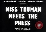 Standbild Margaret Truman Washington DC USA, 1947, aus Sekunde 3 historischem Filmmaterial Videoclip 65675040930