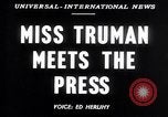 Standbild Margaret Truman Washington DC USA, 1947, aus Sekunde 4 historischem Filmmaterial Videoclip 65675040930