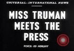 Standbild Margaret Truman Washington DC USA, 1947, aus Sekunde 5 historischem Filmmaterial Videoclip 65675040930