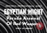 Immagine di Display di armi Suez Egitto, 1956, secondo 4 filmato di repertorio 65675040940