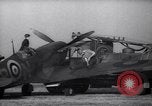 Image of Spitfire plane rearming and refueling United Kingdom, 1940, second 22 stock footage video 65675041012