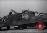 Image of Spitfire plane rearming and refueling United Kingdom, 1940, second 24 stock footage video 65675041012