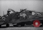 Image of Spitfire plane rearming and refueling United Kingdom, 1940, second 25 stock footage video 65675041012