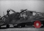 Image of Spitfire plane rearming and refueling United Kingdom, 1940, second 26 stock footage video 65675041012