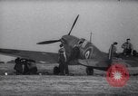Image of British Spitfire plane readied for take off England United Kingdom, 1940, second 8 stock footage video 65675041013