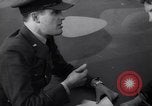 Image of British fighter pilot gives post-flight combat report England United Kingdom, 1940, second 48 stock footage video 65675041016