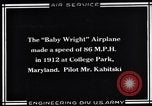 Standbild Baby Wright Flugzeug College Park Maryland USA, 1930, aus Sekunde 1 historischem Filmmaterial Videoclip 65675041059