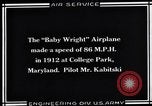 Standbild Baby Wright Flugzeug College Park Maryland USA, 1930, aus Sekunde 6 historischem Filmmaterial Videoclip 65675041059