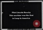 Image of U.S. Aviator, Lincoln Beachey in a Curtiss Pusher Biplane San Diego California USA, 1913, second 10 stock footage video 65675041062