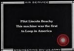 Image of U.S. Aviator, Lincoln Beachey in a Curtiss Pusher Biplane San Diego California USA, 1913, second 14 stock footage video 65675041062