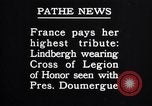 Image of Charles A. Lindbergh Paris France, 1927, second 62 stock footage video 65675041066