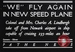 Image of Charles and Anne Lindbergh fly a Lockheed Altair airplane Newark New Jersey USA, 1930, second 1 stock footage video 65675041067