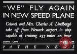 Image of Charles and Anne Lindbergh fly a Lockheed Altair airplane Newark New Jersey USA, 1930, second 5 stock footage video 65675041067