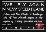 Image of Charles and Anne Lindbergh fly a Lockheed Altair airplane Newark New Jersey USA, 1930, second 7 stock footage video 65675041067