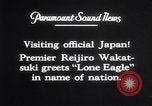 Image of Charles Lindbergh Tokyo Japan, 1927, second 49 stock footage video 65675041073