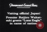 Image of Charles Lindbergh Tokyo Japan, 1927, second 50 stock footage video 65675041073