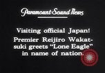 Image of Charles Lindbergh Tokyo Japan, 1927, second 52 stock footage video 65675041073