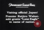 Image of Charles Lindbergh Tokyo Japan, 1927, second 55 stock footage video 65675041073