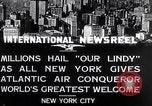 Standbild Charles Lindbergh ticker tape Parade New York City USA, 1927, aus Sekunde 5 historischem Filmmaterial Videoclip 65675041075