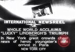 Standbild Charles Lindbergh Atlantikflug Paris Frankreich, 1927, aus Sekunde 8 historischem Filmmaterial Videoclip 65675041076
