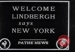 Standbild Charles Lindbergh New York City USA, 1927, aus Sekunde 22 historischem Filmmaterial Videoclip 65675041077