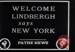 Standbild Charles Lindbergh New York City USA, 1927, aus Sekunde 24 historischem Filmmaterial Videoclip 65675041077