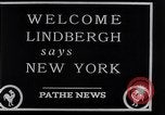 Standbild Charles Lindbergh New York City USA, 1927, aus Sekunde 26 historischem Filmmaterial Videoclip 65675041077