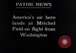 Standbild Charles Lindbergh New York City USA, 1927, aus Sekunde 38 historischem Filmmaterial Videoclip 65675041077
